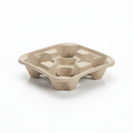 4 Cup Carrier Moulded Pulp Fibre