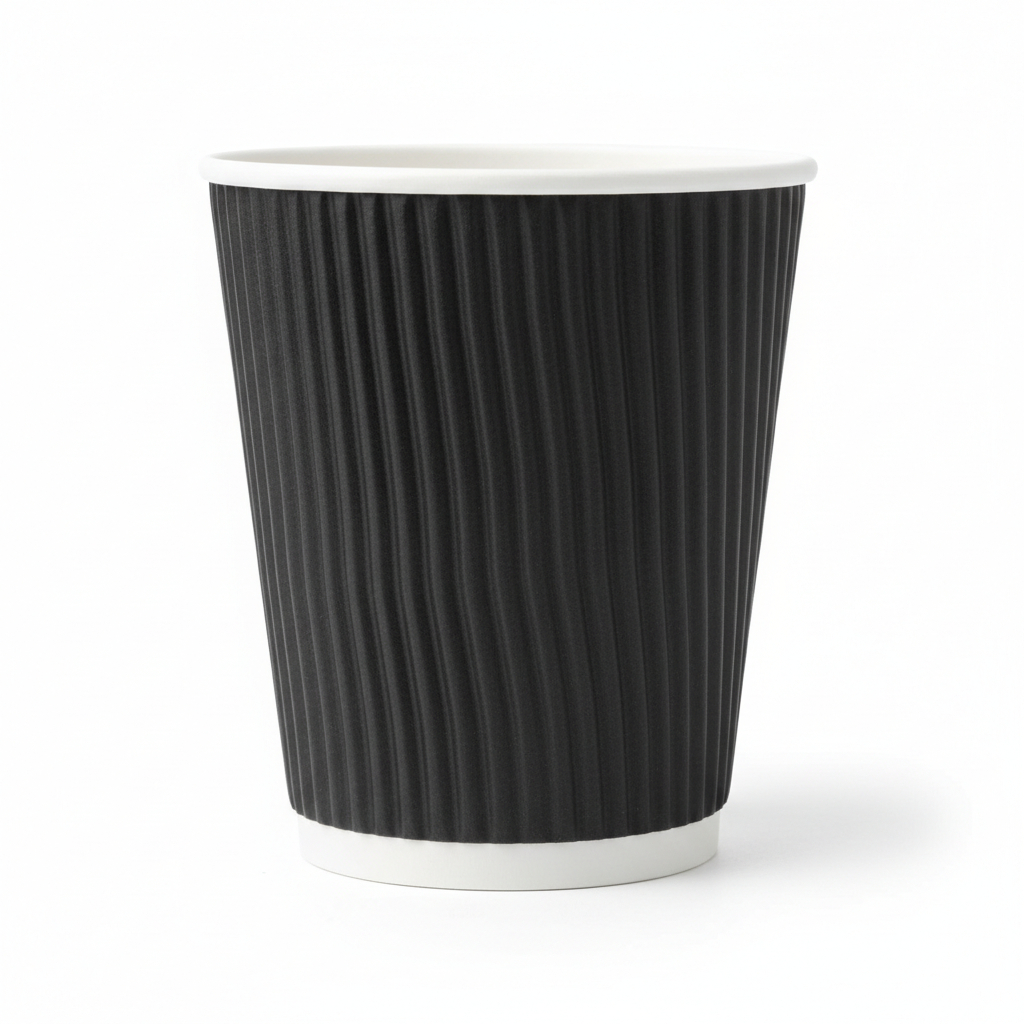 Black Ripple Hot Cup