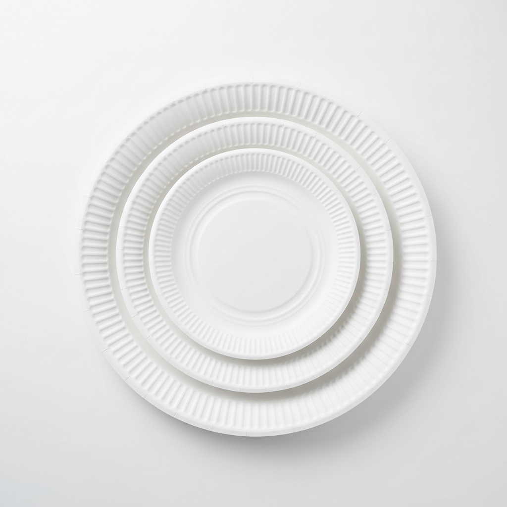 Paper Plate Round White
