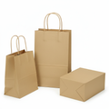 Kraft Paper Bag Square Brown Strung