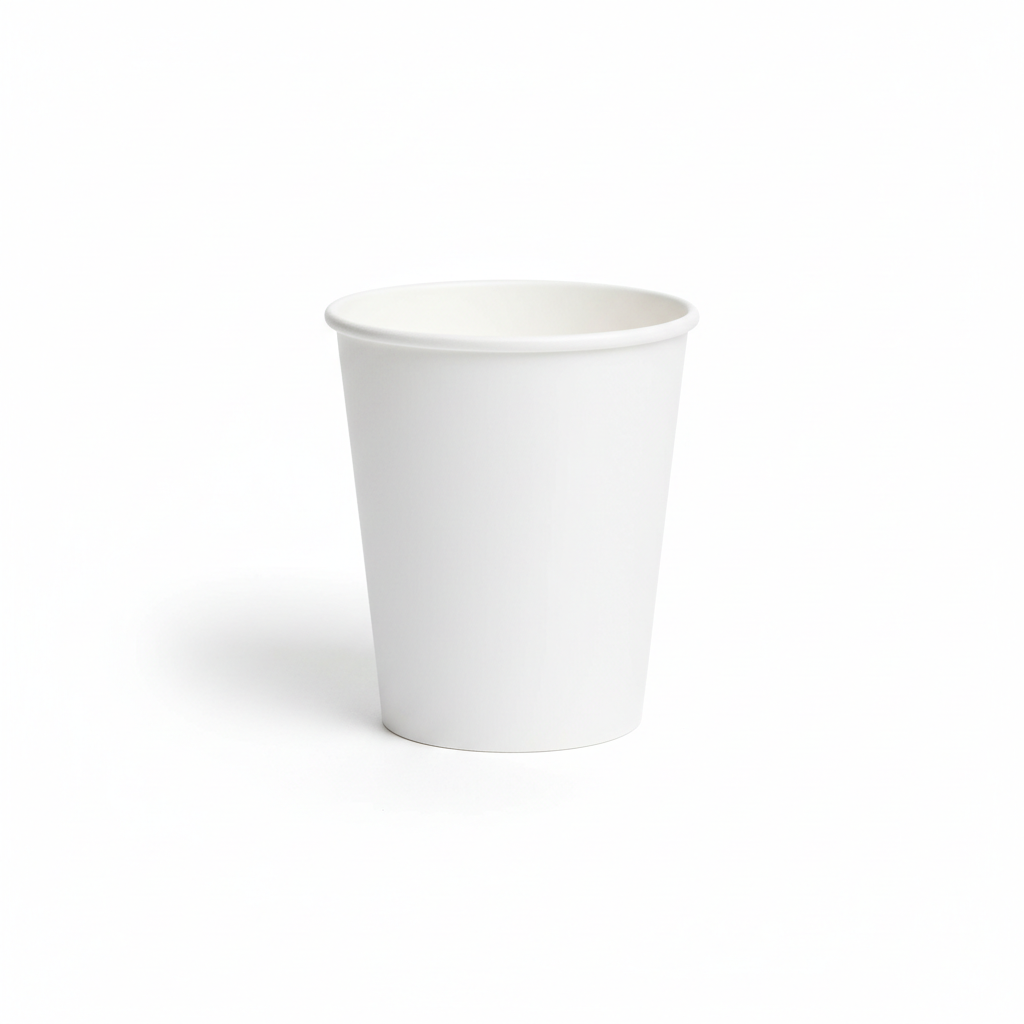 Single Wall White Paper Hot Cup 7oz