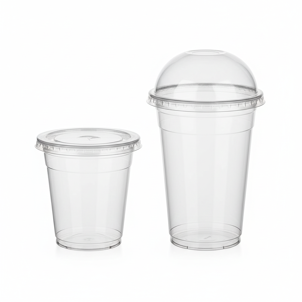 Smoothie Cup PET with Flat & Dome Lid
